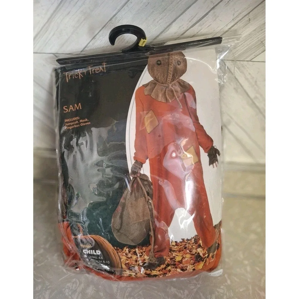 Trick R Treat Sam Scarecrow Spirit Halloween Costume Child Size Medium 8-10 - Picture 1 of 2